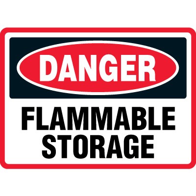 Danger Flammable Storage Sign