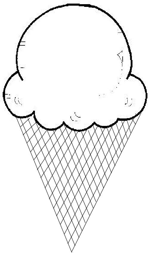 Best Photos of Ice Cream Scoop Outline - Ice Cream Scoop Template ...