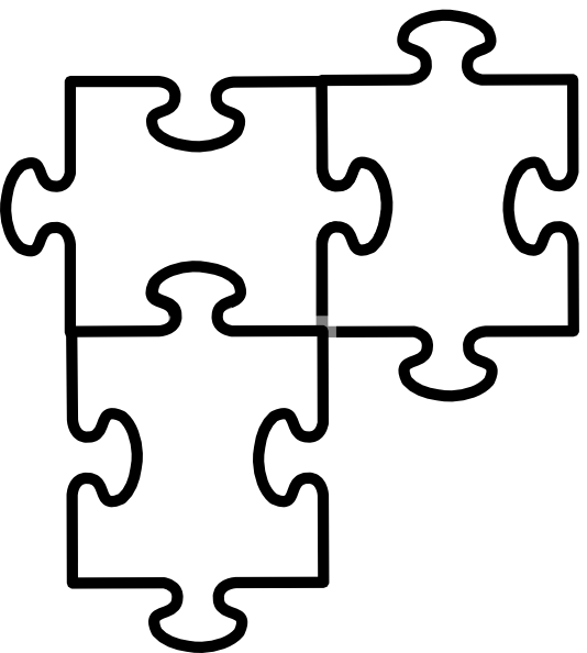 Large Puzzle Piece Template