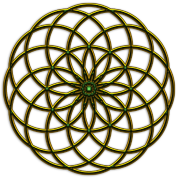 Flower of Life - Seed of Life - Tube Torus, digital, gold, energy ...