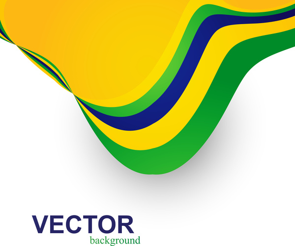 Beautiful brazil flag wave concept colorful background Free vector ...