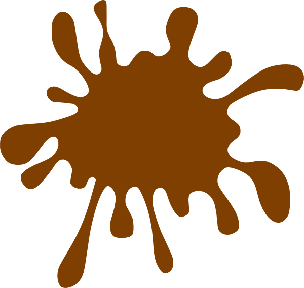 Brown Splat Clip Art - vector clip art online ...