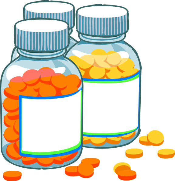 Blank Medicine Bottles clip art - vector clip art online, royalty ...