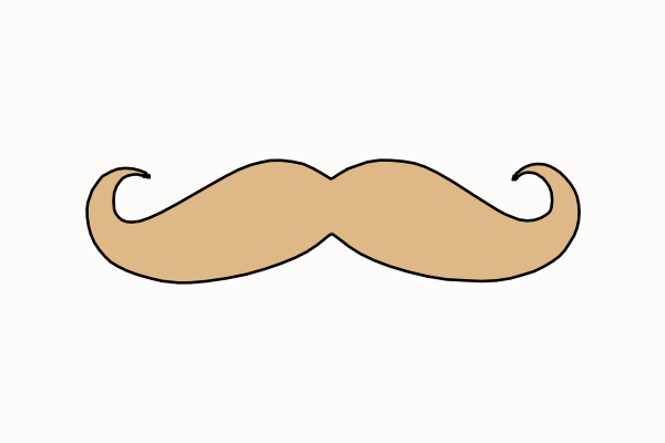 Mustache clip art - vector clip art online, royalty free & public ...