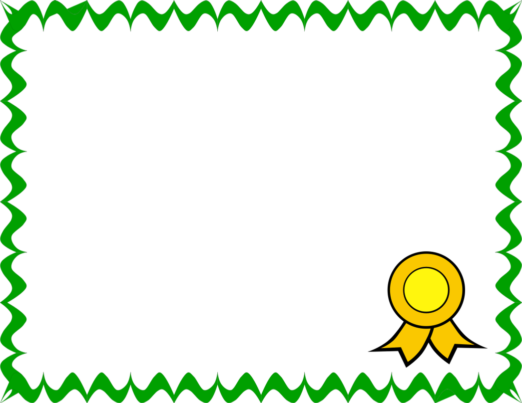 Blank Certificate Frame Clipart - Free to use Clip Art Resource