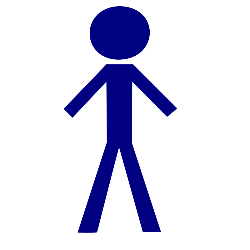 Clipart - Stick figure: male