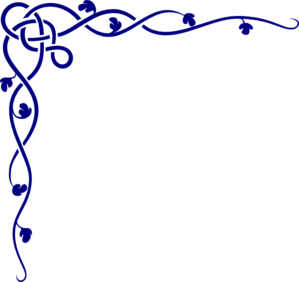 Blue Corner Border Clipart - Free Clipart Images