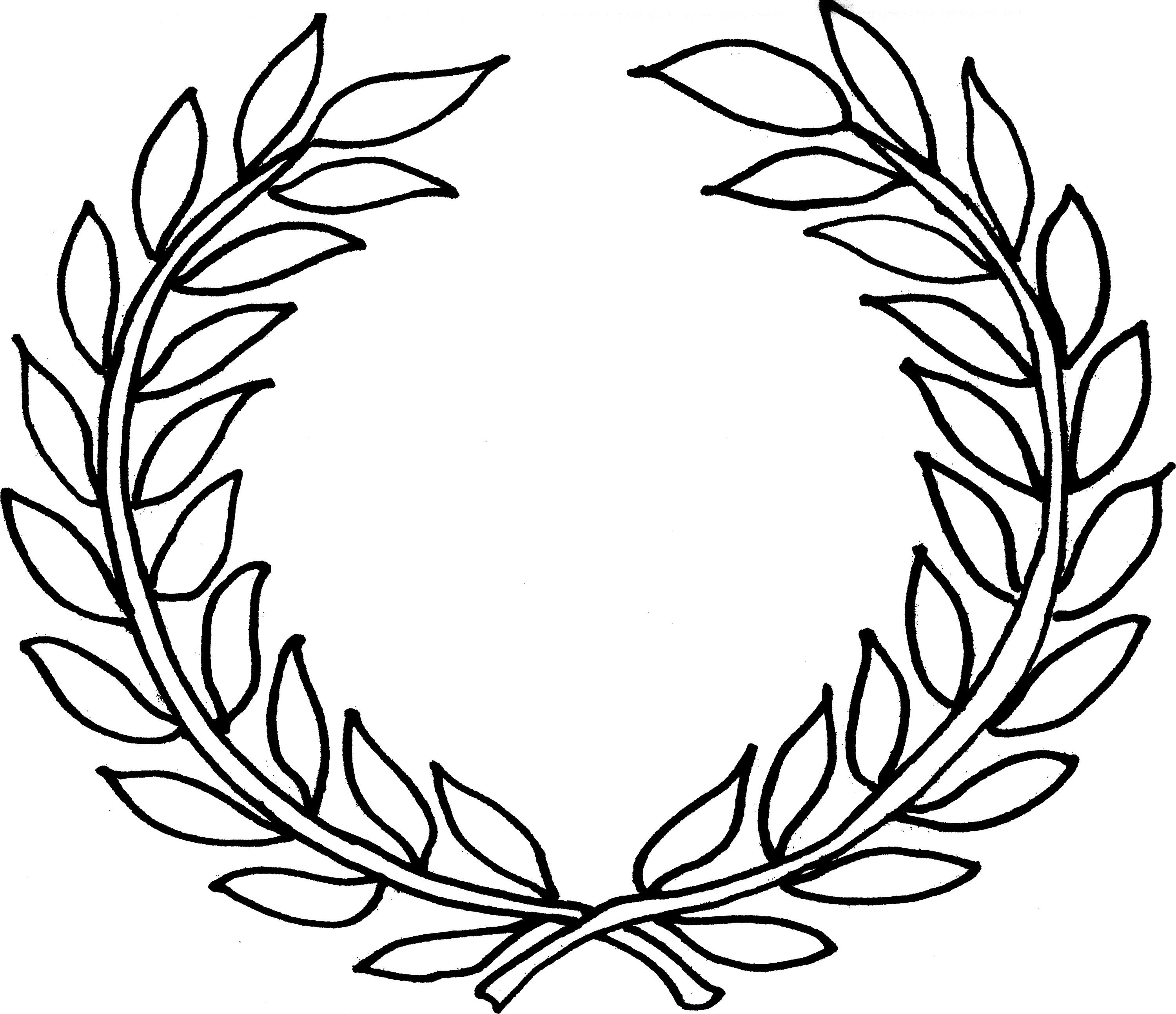 Laurel Leaf Template - ClipArt Best