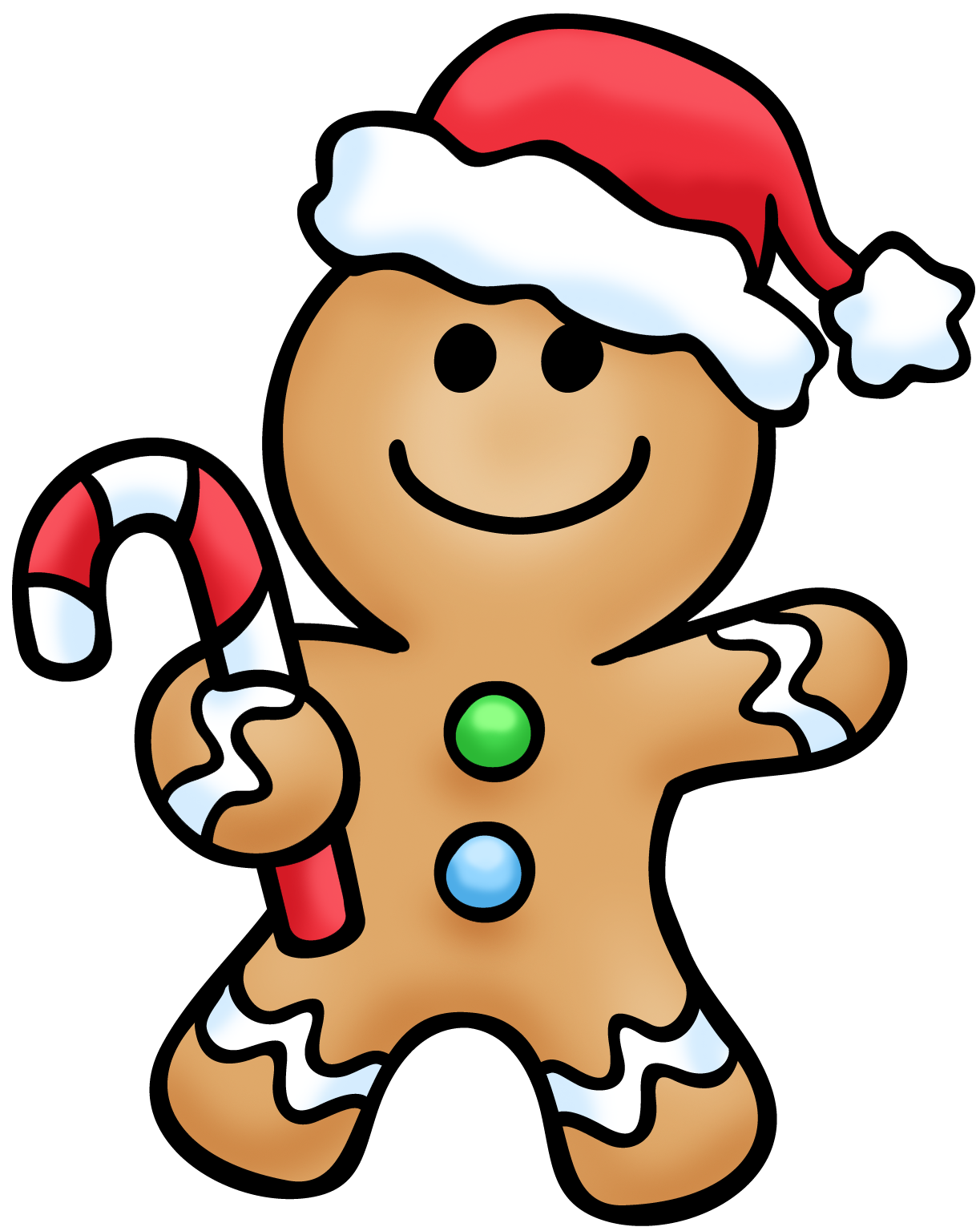 Gingerbread man shrek clipart