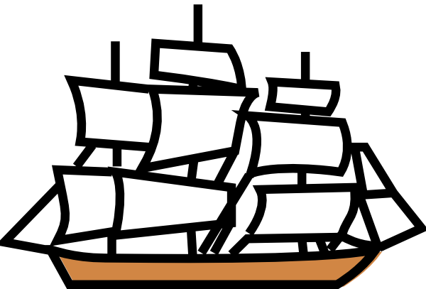 Sailing Ship clip art Free Vector