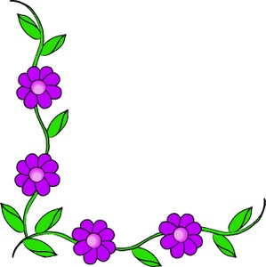 Border Design With Flowers - ClipArt Best