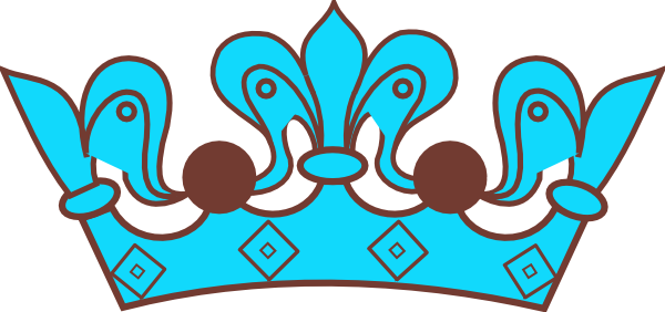 Brown Blue Crown Clip Art - vector clip art online ...