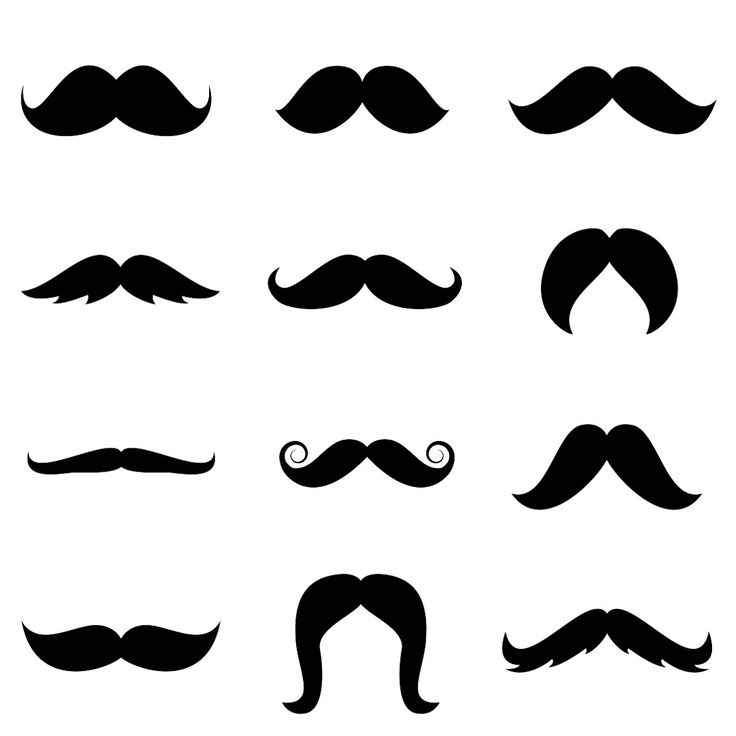 Mustache Template | Printable Photo ...