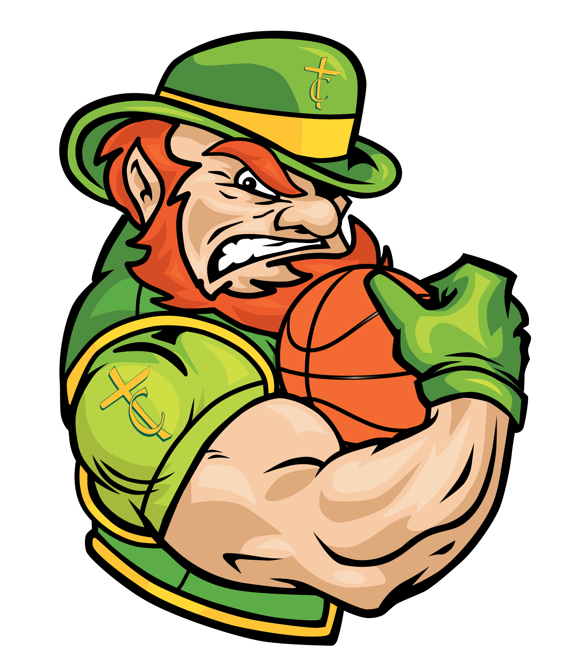 TCHS Leprechaun Basketball Logo | BB Graphics