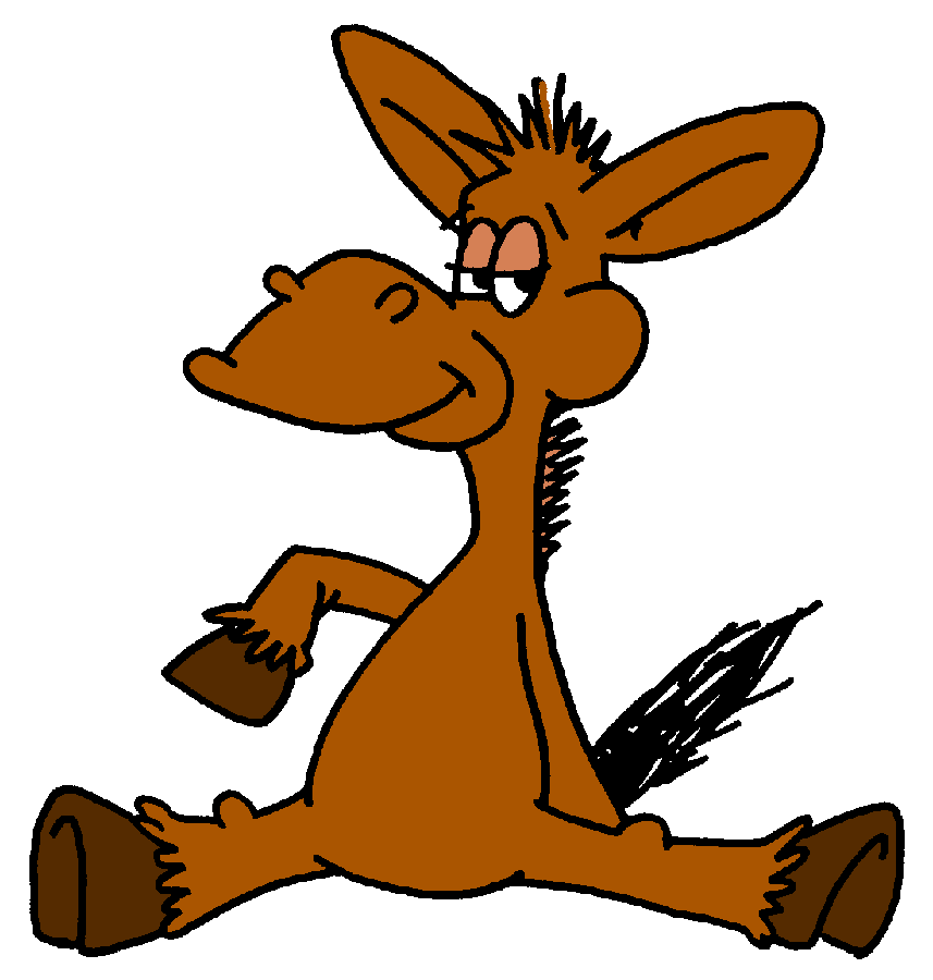 Cartoon Donkey Clipart