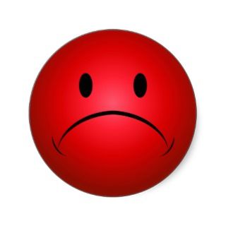 Unhappy face clipart