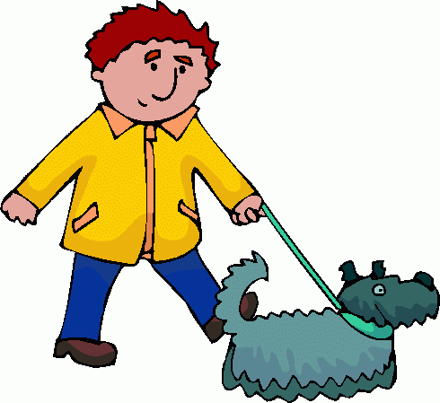 Dog Walking Clipart Free