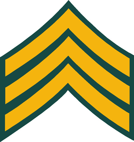 ARMY SERGEANT RANK DECAL