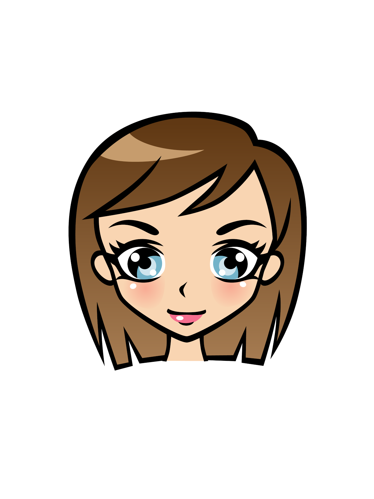 Cute girl clipart cartoon - ClipartFox