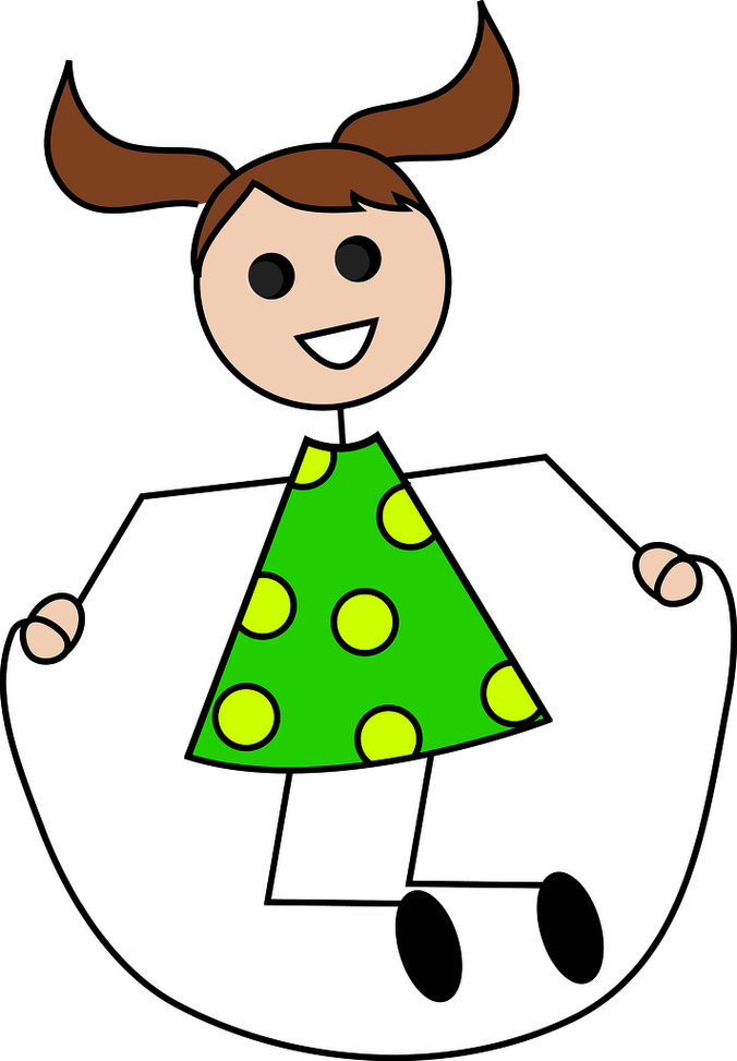 Jumping clip art