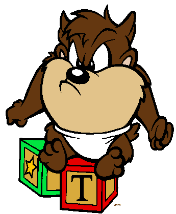 Baby Looney Tunes Taz Clipart