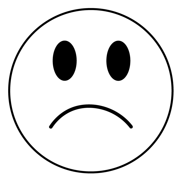 Unhappy smiley face clip art