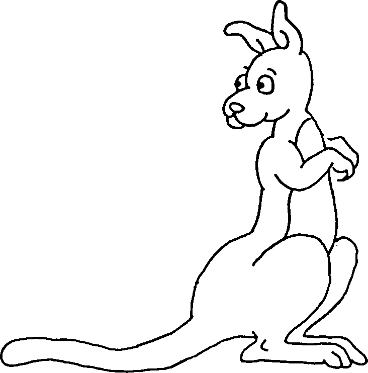 Kangaroo Outline