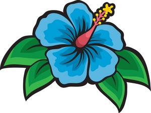 Hibiscus Flower Clipart Image - Hibiscus Flower