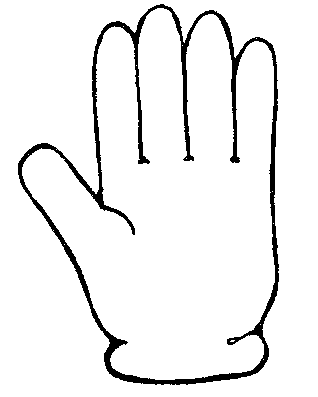 Handprint Outline - Clipartion.com