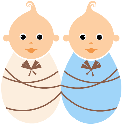 Twin Baby Clipart