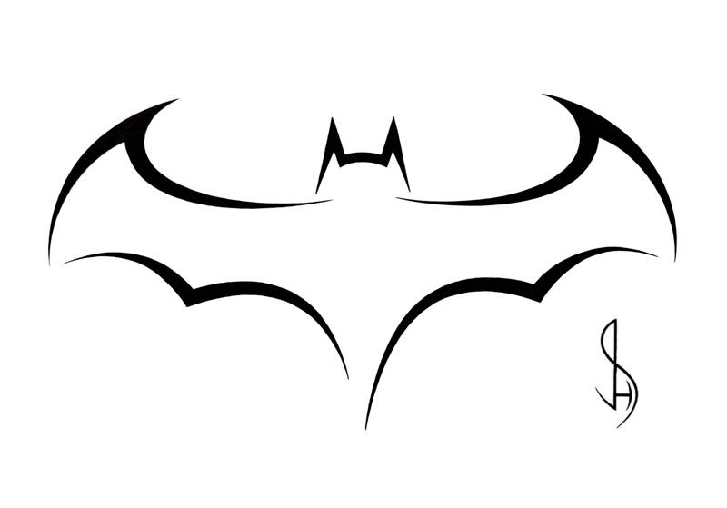 DeviantArt: More Like Batman Logo - Tribal Tattoo Design Style by ...