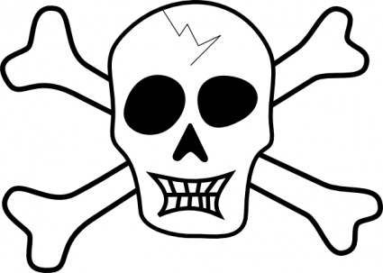 Pirate Skull And Bones clip art vector, free vector images