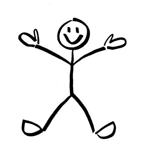 Stick Figure Man Clipart