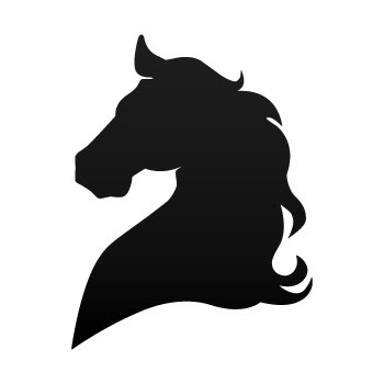 Horse head clipart silhouette