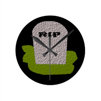 Grave Tombstone Wall Clocks | Zazzle