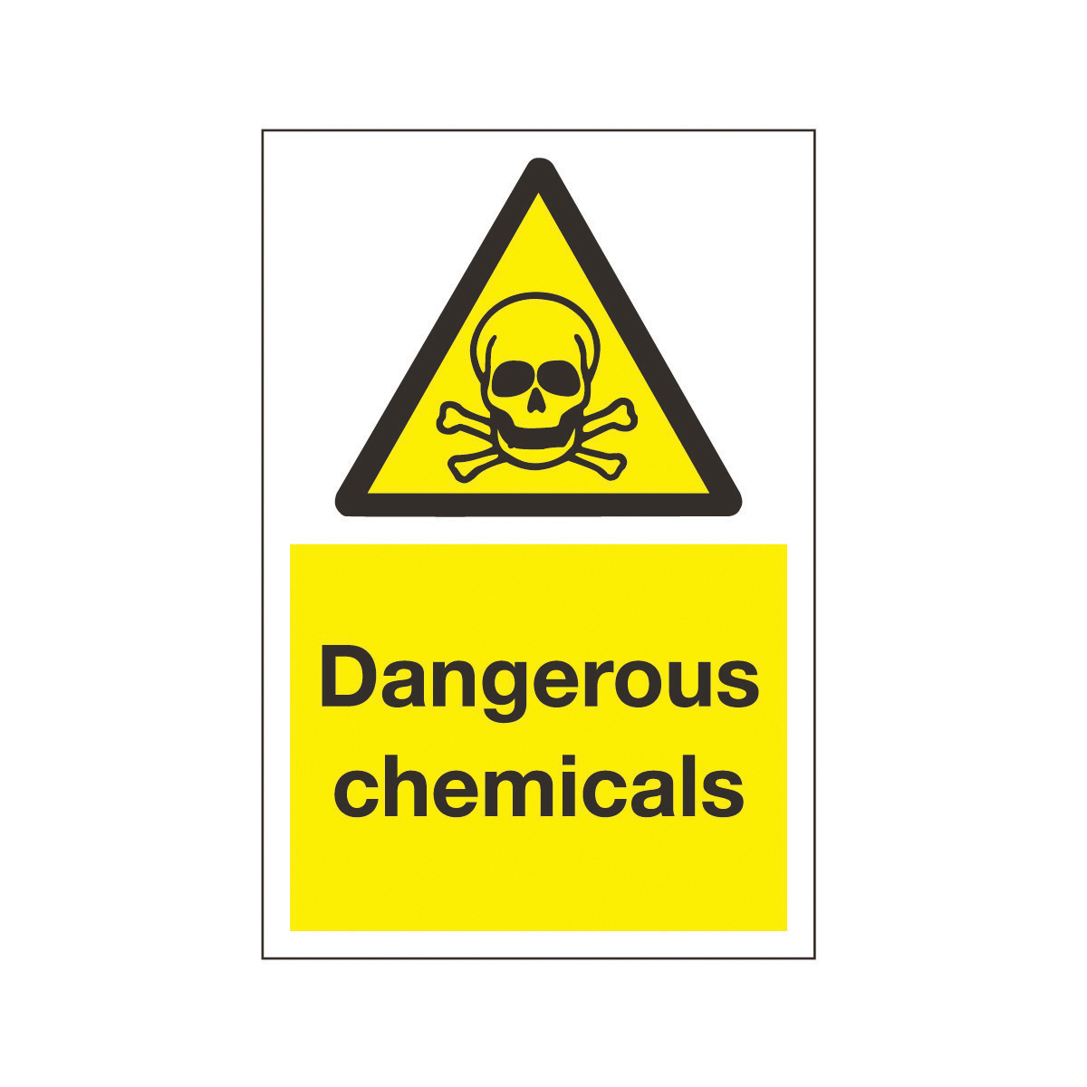 Dangerous Chemicals Safety Sign - Hazard & Warning Sign from BiGDUG UK