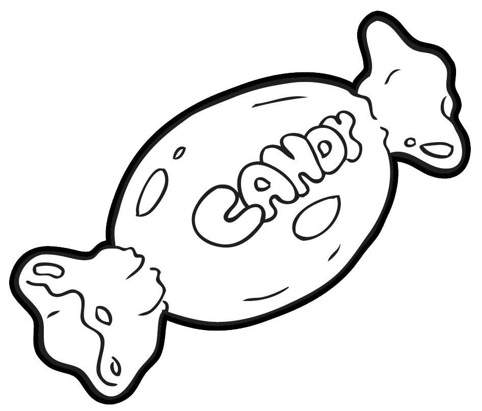 Black And White Candy Clipart