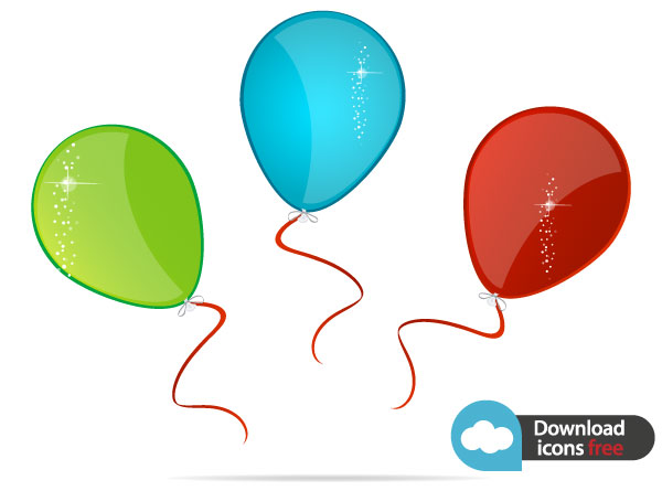 Vector Icon Colorful Balloons | Download Free Vector Art | Free ...