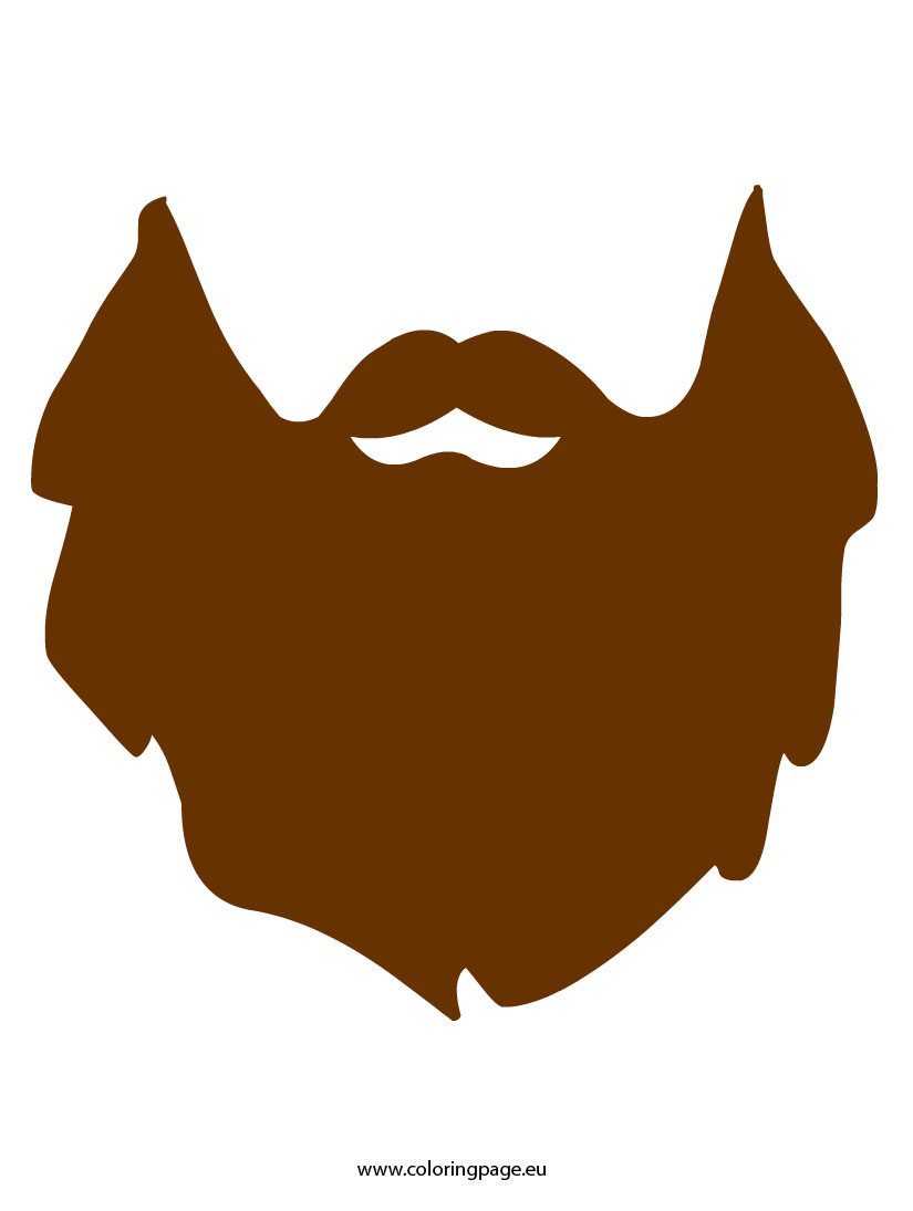 Beard printable | Coloring Page