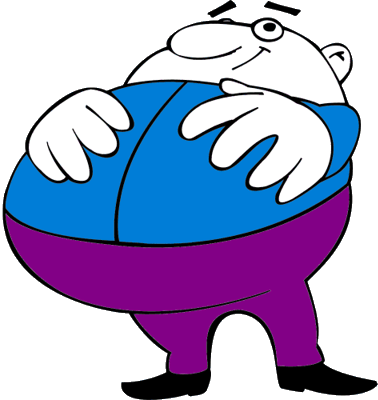 Skinny And Fat People Clipart