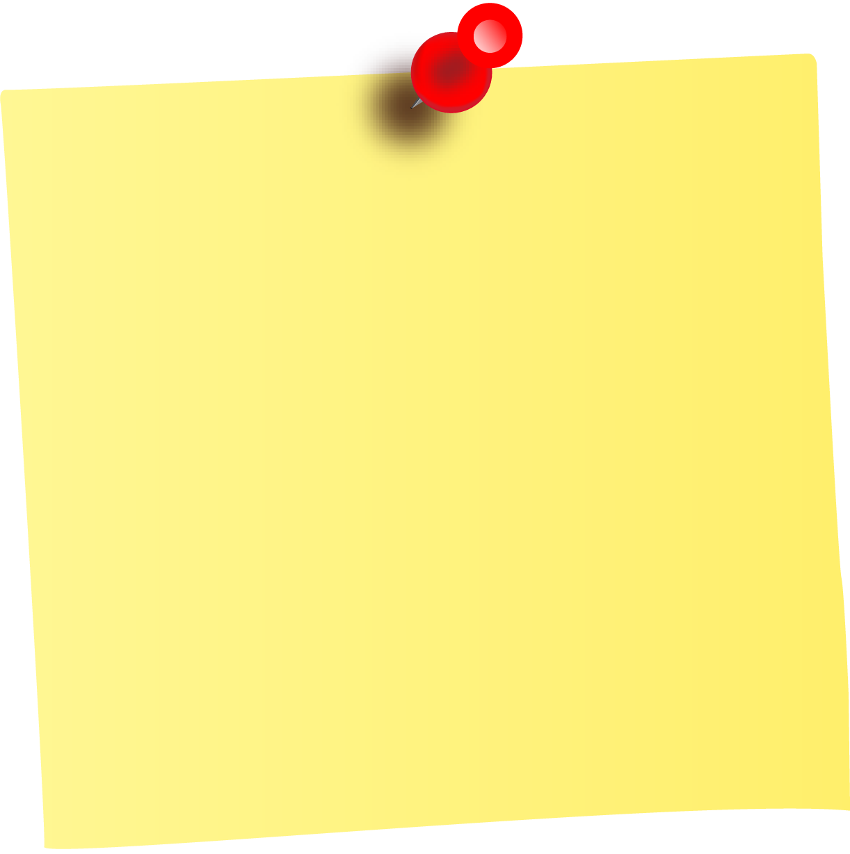 Sticky Note Transparent Background