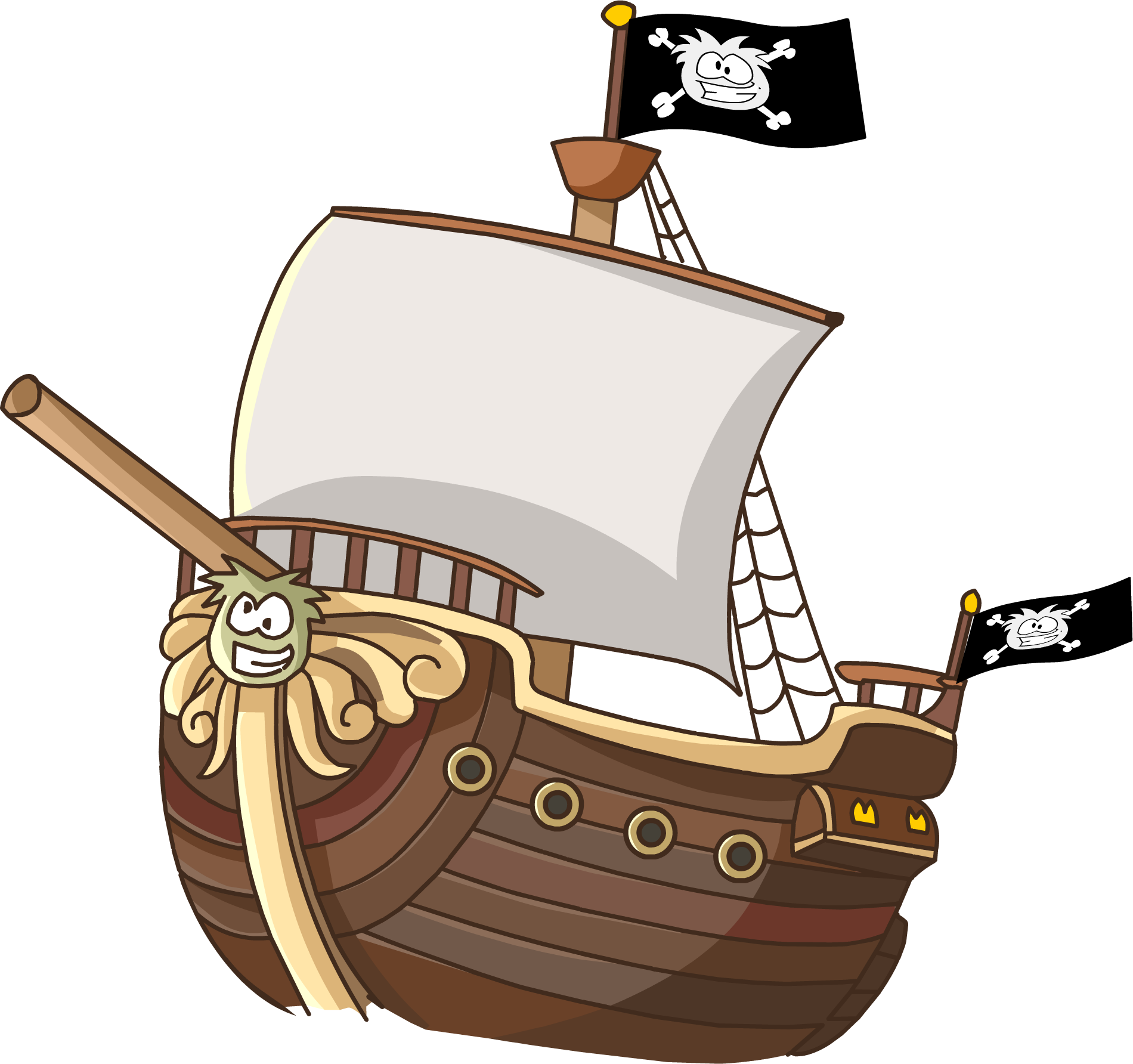 Cartoon Pirate Ship Clipart