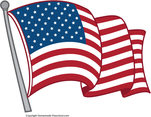 Free American Flags Clipart