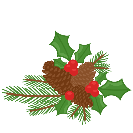 Clipart christmas holly berries