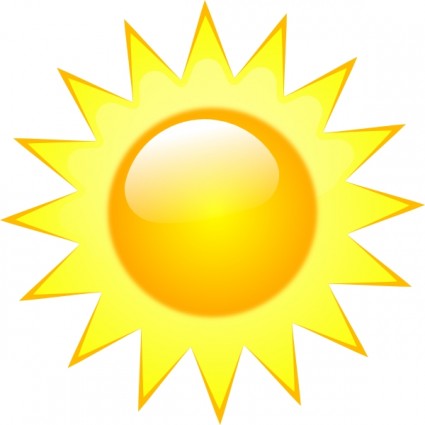 Sunny weather clipart