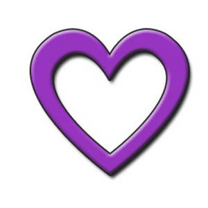 PURPLE HEART SHAPE - ClipArt Best