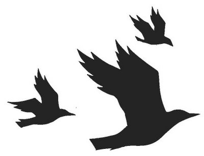 Crow Template Clipart