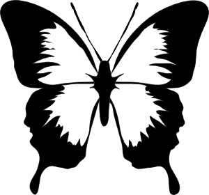 Simple Outlines Of Butterflies - ClipArt Best