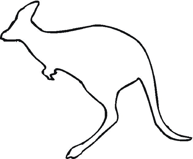 Kangaroo Outline