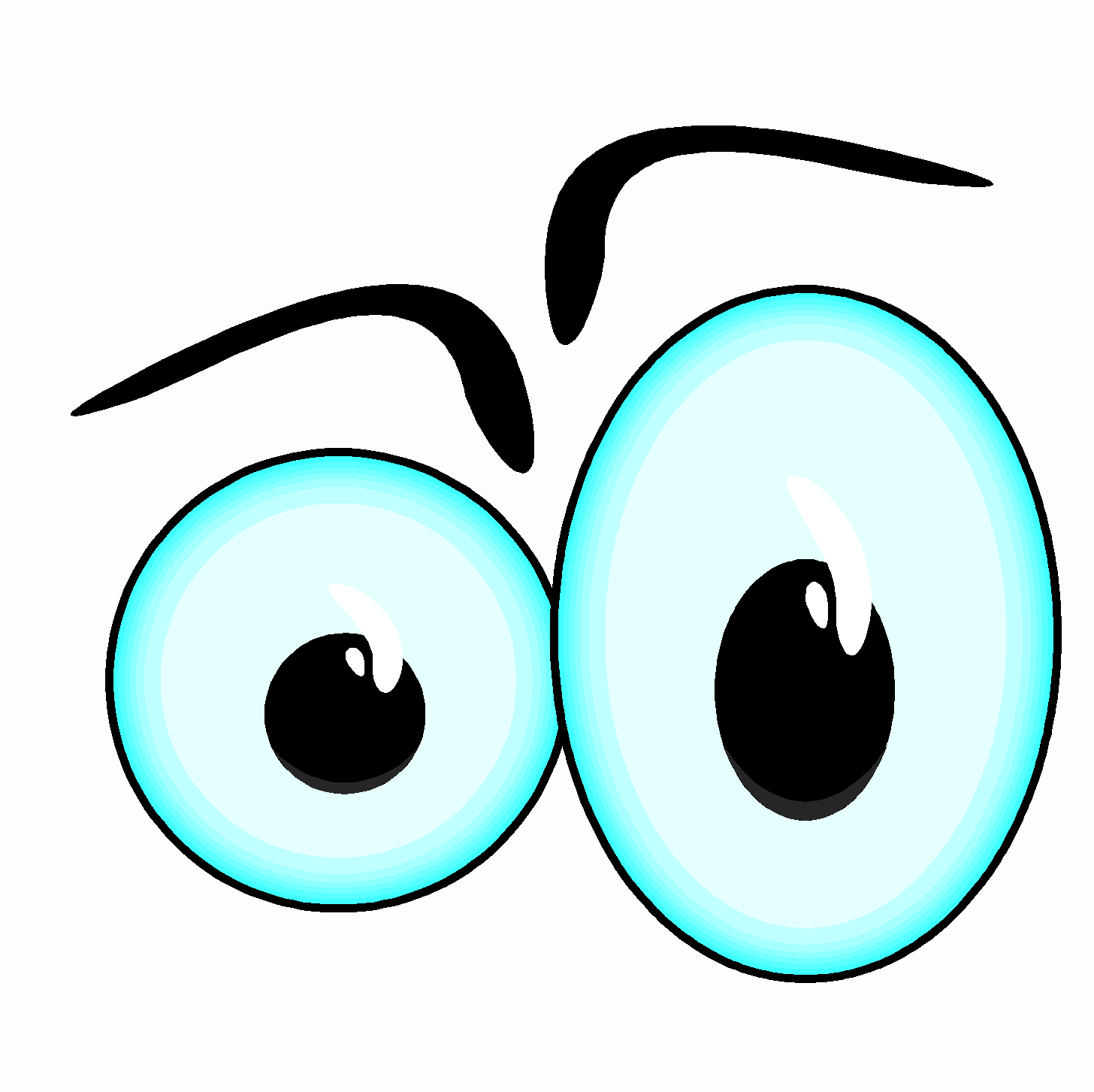 Whale Cartoon Eyes Clipart